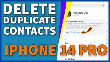 delete merge duplicate contacts iphone 14 pro 16