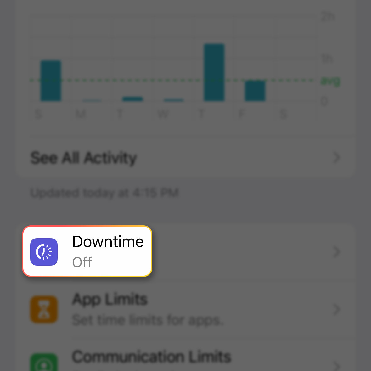downtime for apps iphone 14 pro 3
