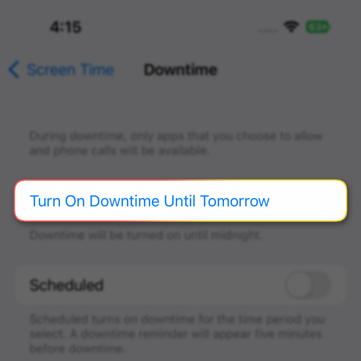 downtime for apps iphone 14 pro 4