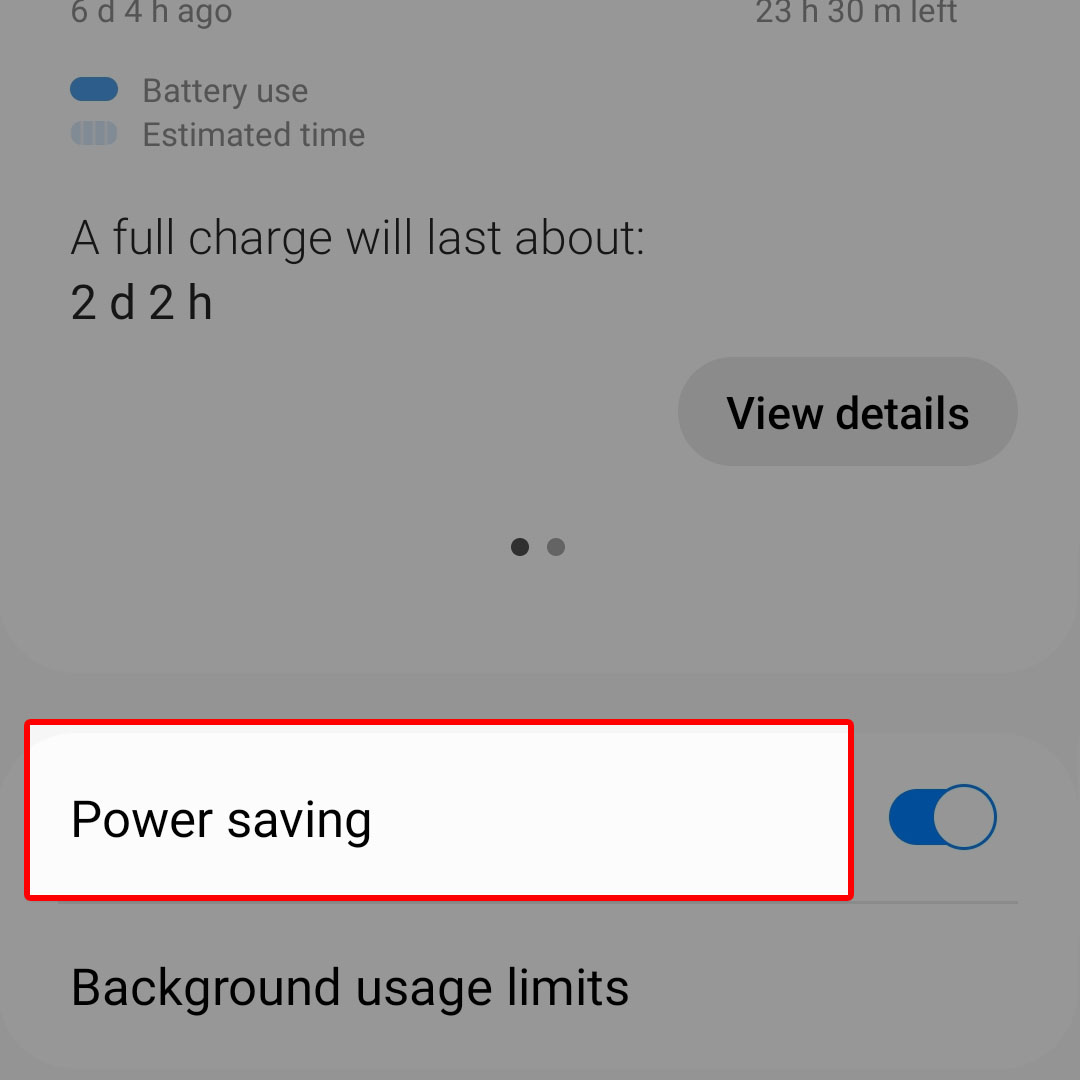 galaxy z flip4 power saving 5