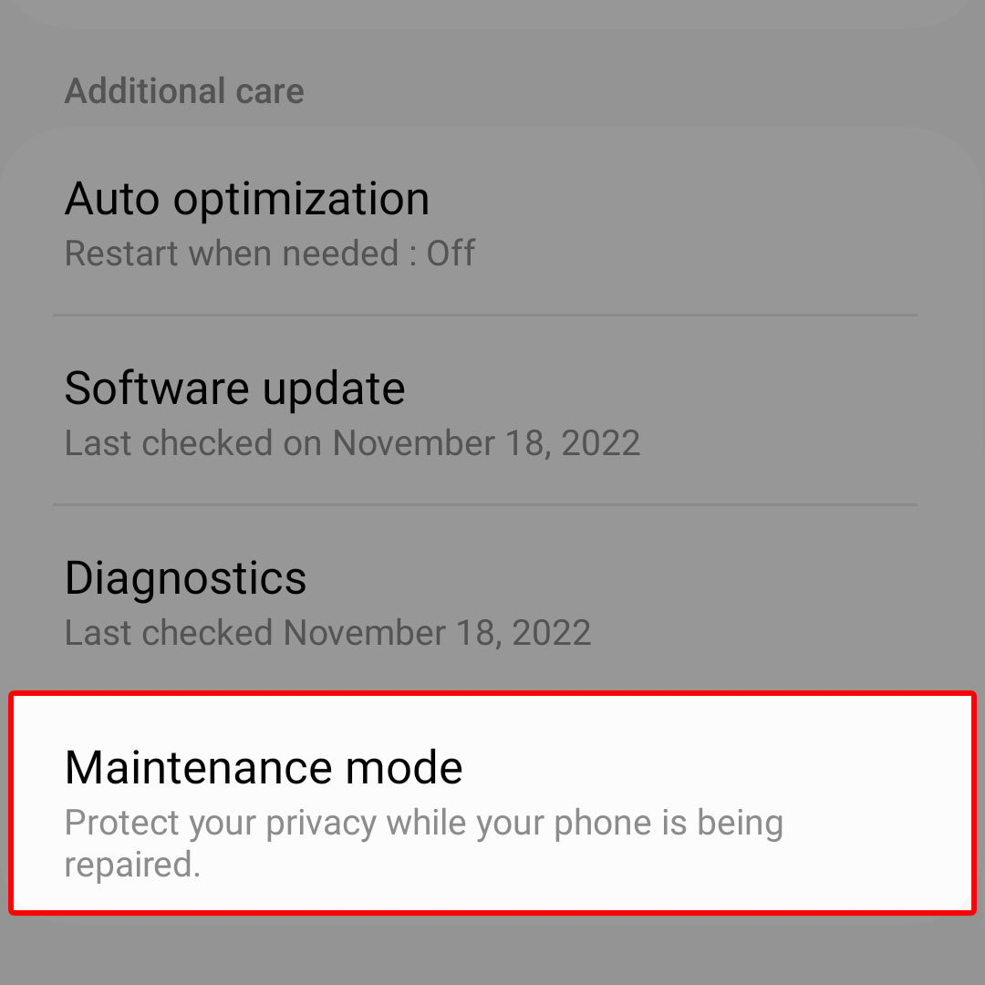 galaxy zflip4 maintenance mode3