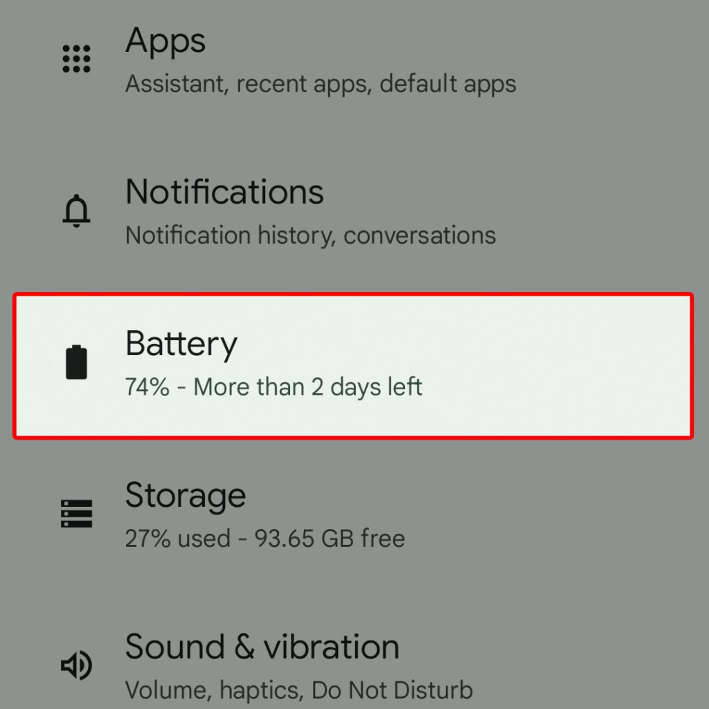 Battery Optimization Turned Off for Certain Apps on Google Pixel 1 google pixel7 battery saver 2