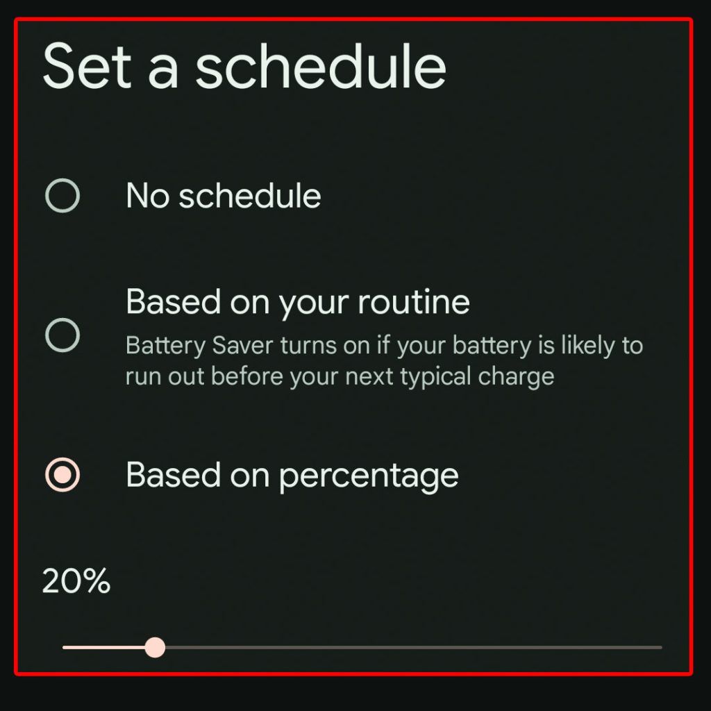 google pixel7 battery saver 5