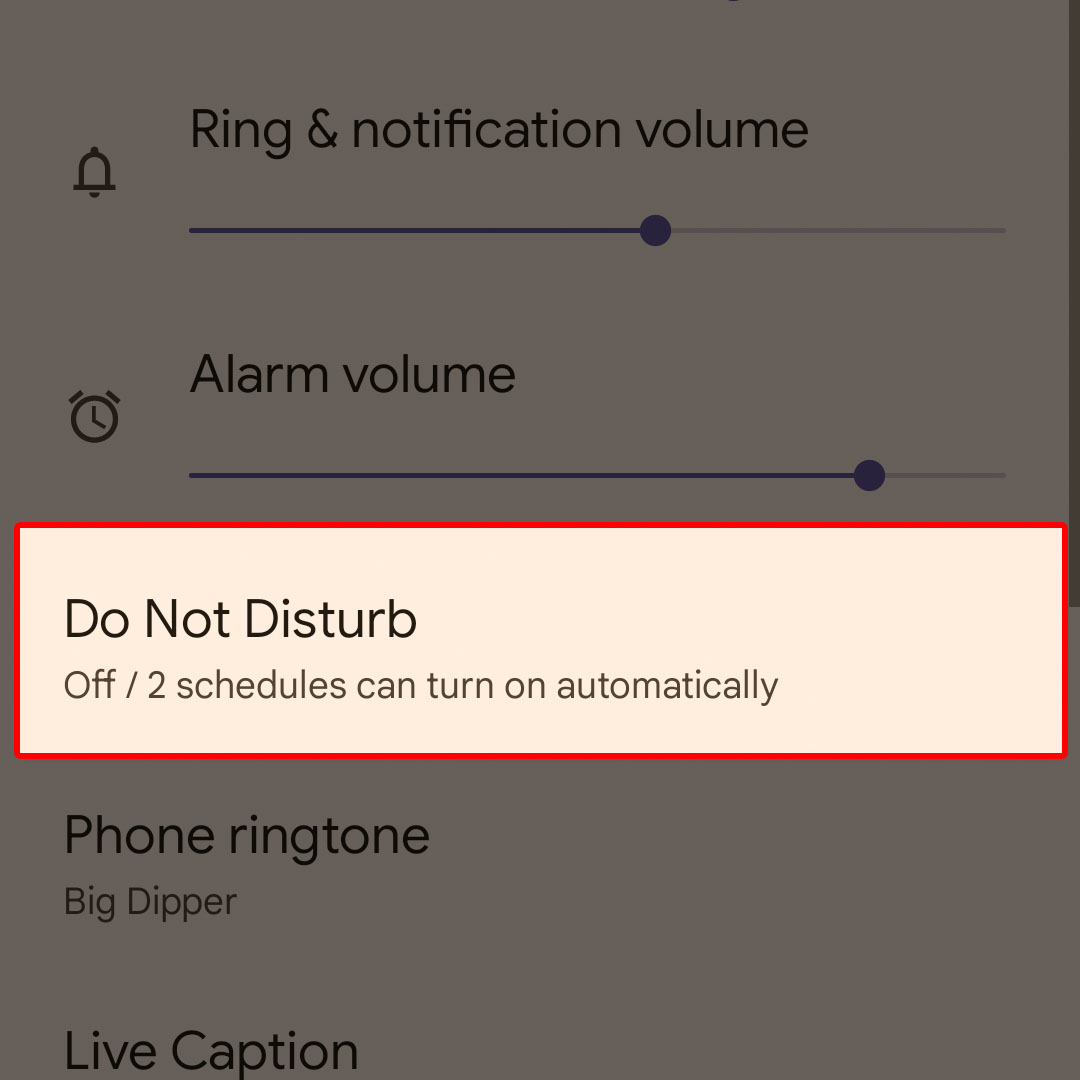 google pixel7 do not disturb 3