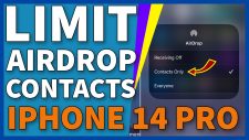 limit airdrop to contacts only iphone 14 pro 10