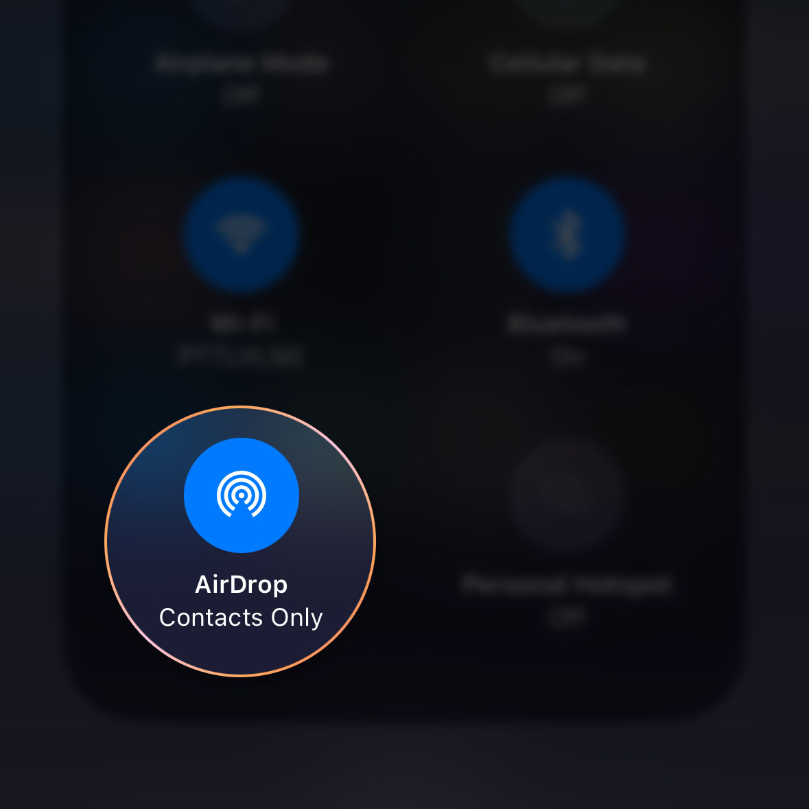 limit airdrop to contacts only iphone 14 pro 3