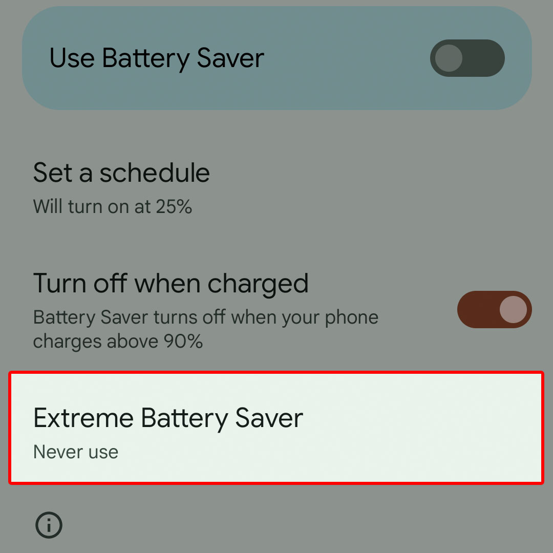 pixel7 extreme battery saver 4