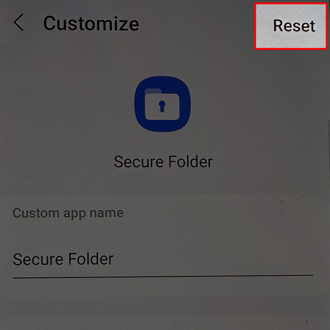 reset galaxy zflip4 secure folder4