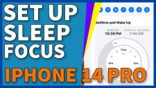 set up sleep focus iphone 14 pro 16