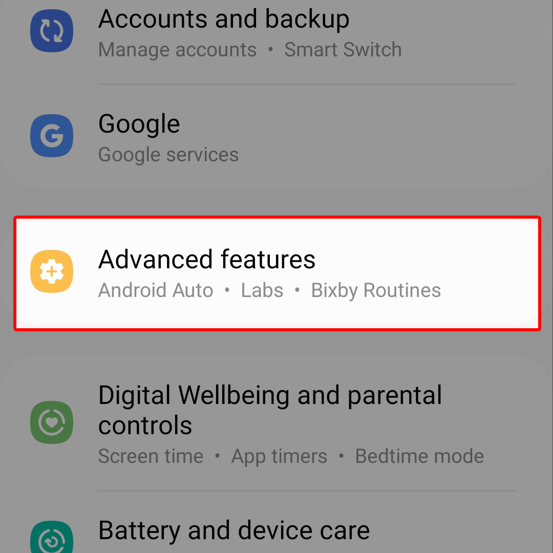 show screen taps touches galaxy zflip4 2