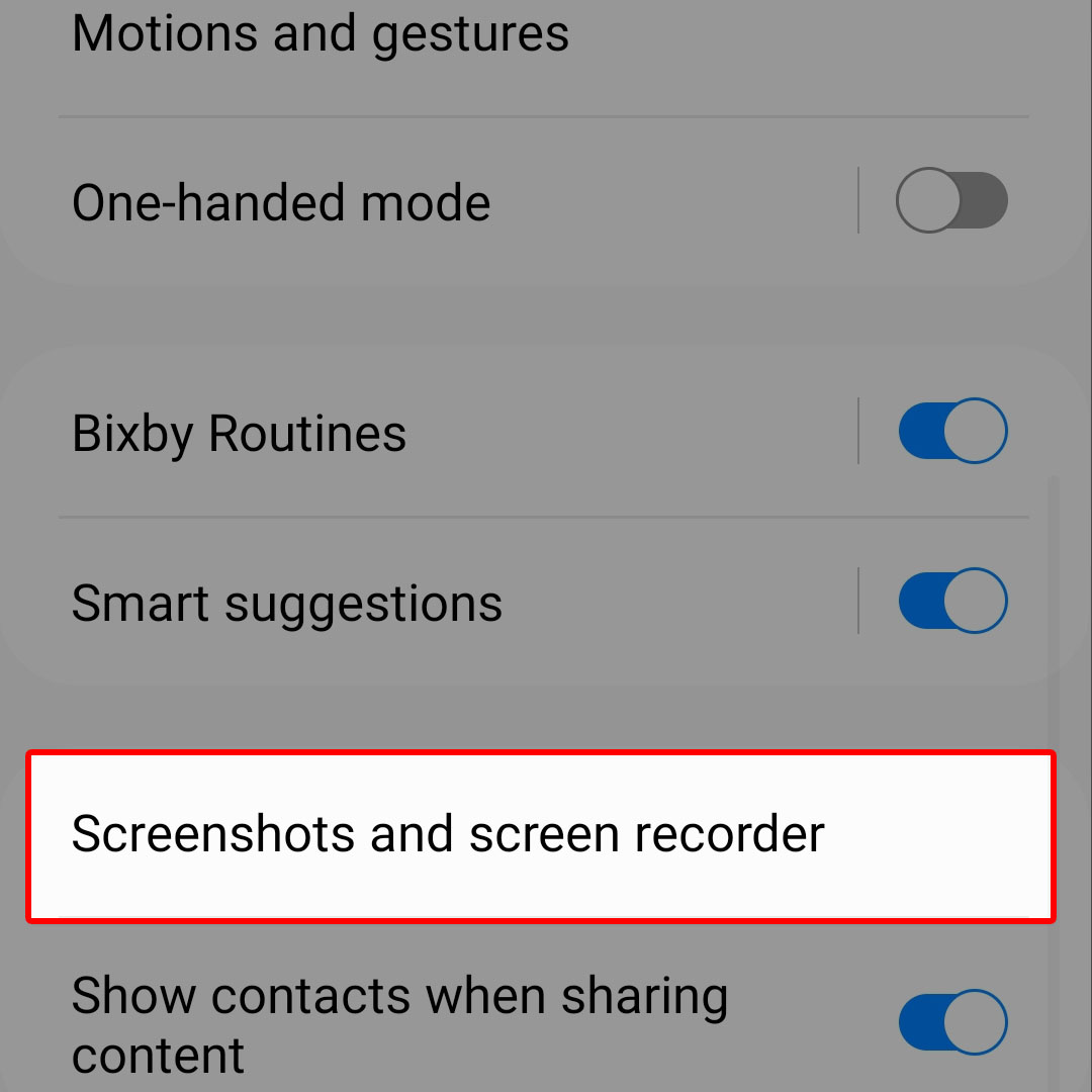 show screen taps touches galaxy zflip4 3