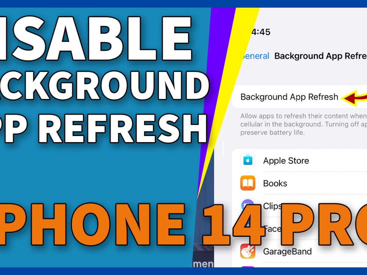 How To Turn Off Background App Refresh On Apple iPhone 14 Pro