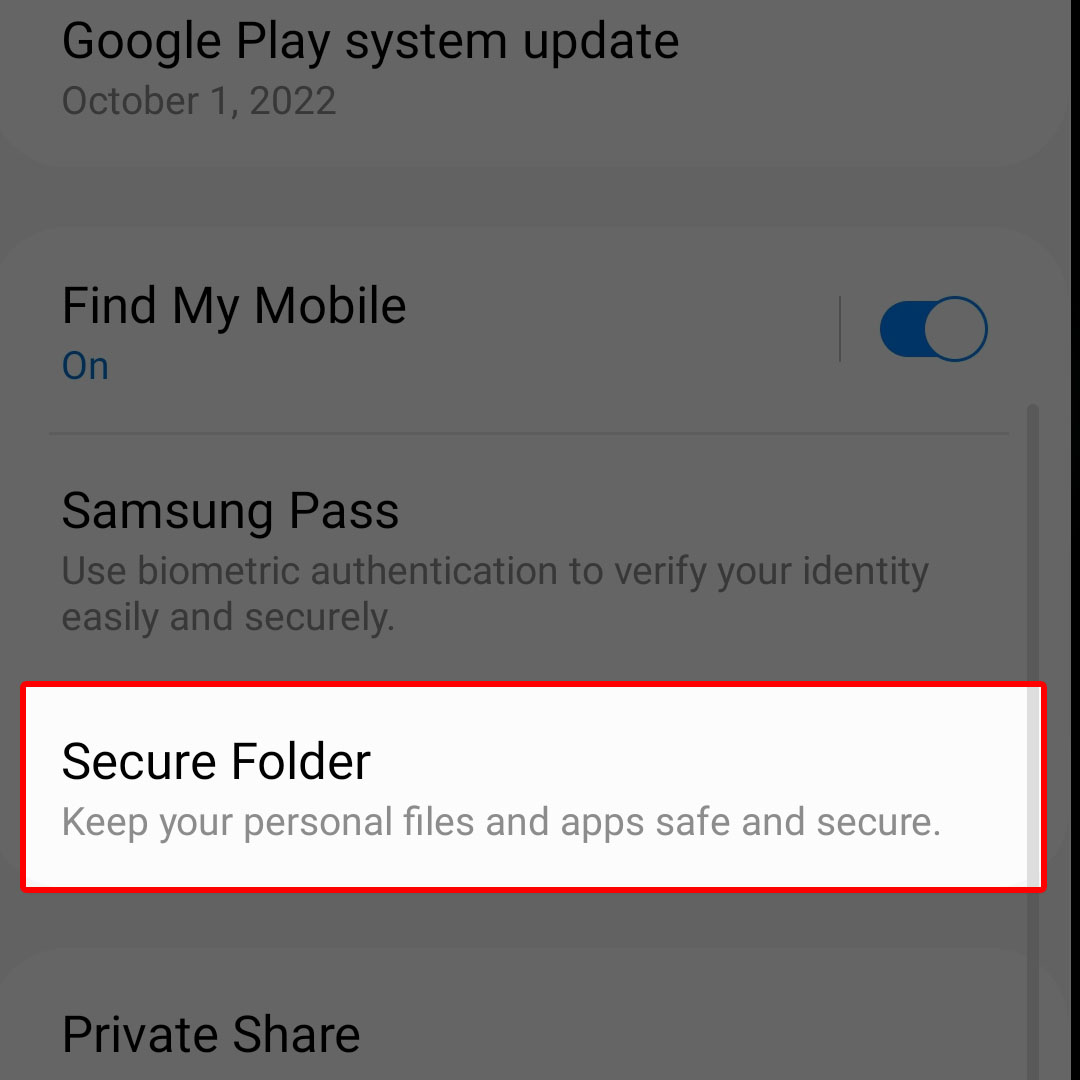 uninstall secure folder galaxyz flip4 3
