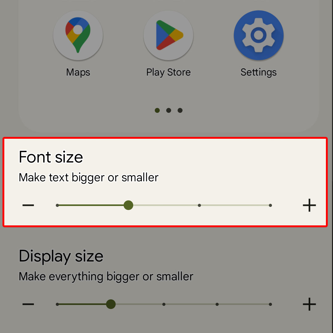 adjust google pixel7 display font size4