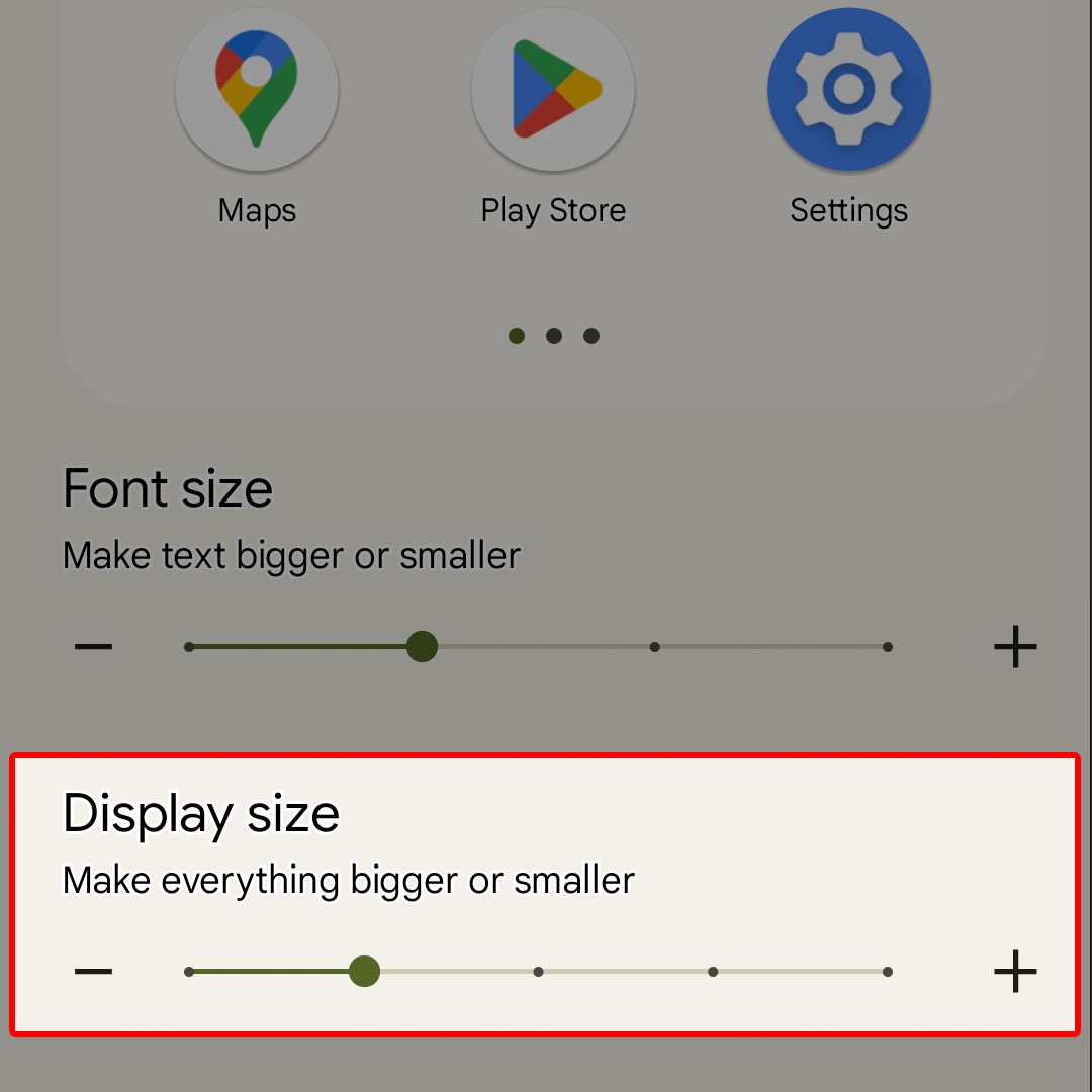 adjust google pixel7 display font size5