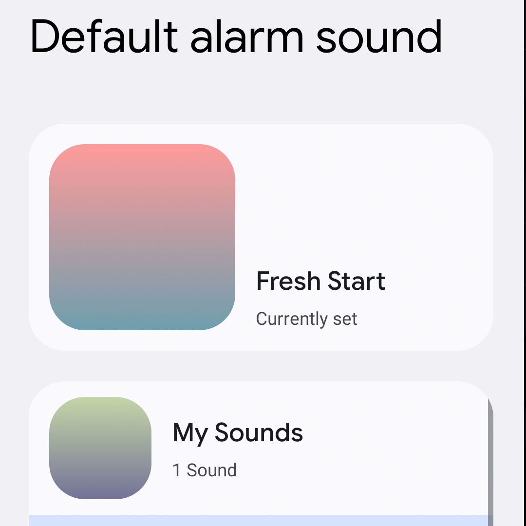 change pixel7 default alarm sound4