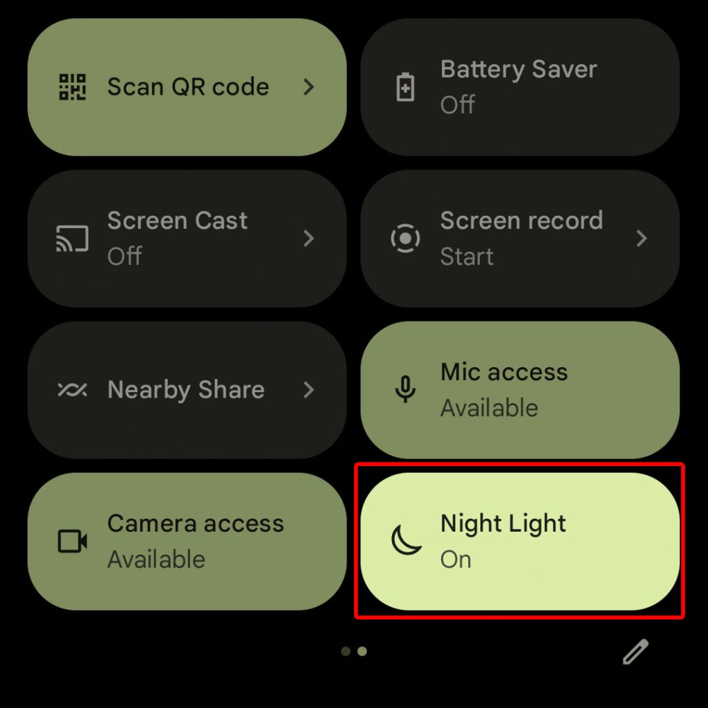 enable google pixel7 night light11