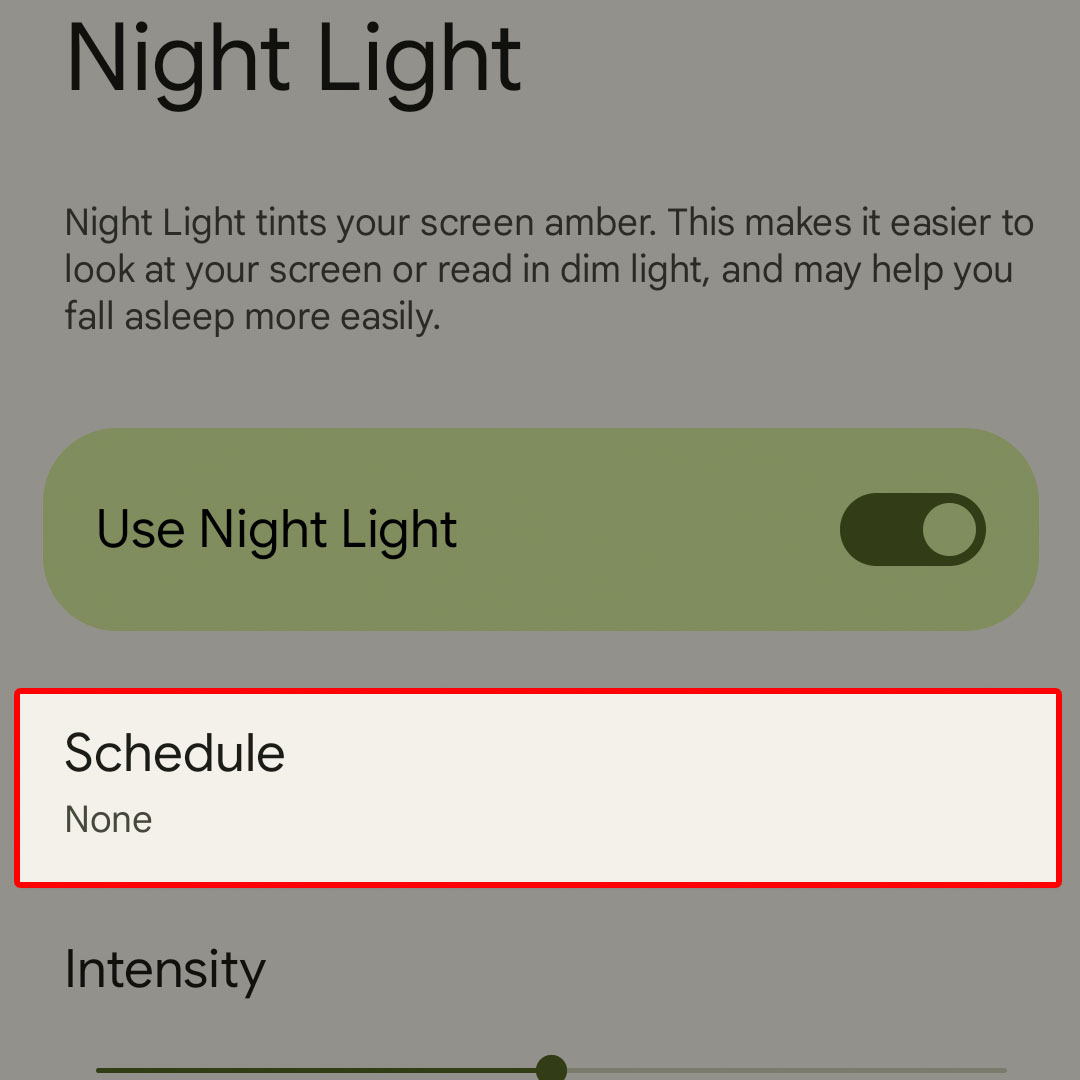 enable google pixel7 night light5
