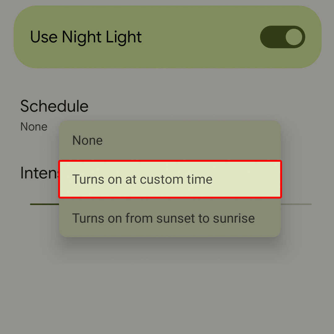 enable google pixel7 night light7