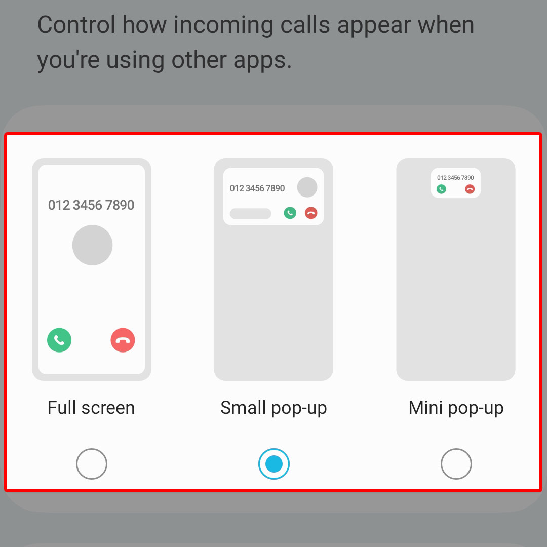 galaxy zflip4 call display while using apps5