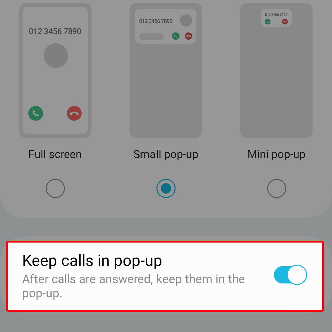 galaxy zflip4 call display while using apps6