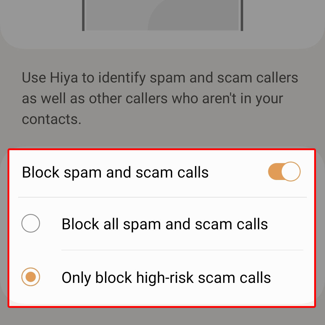 galaxy zflip4 caller ID spam protection6