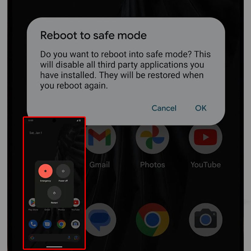 fix google pixel wont turn on boot into safe mode