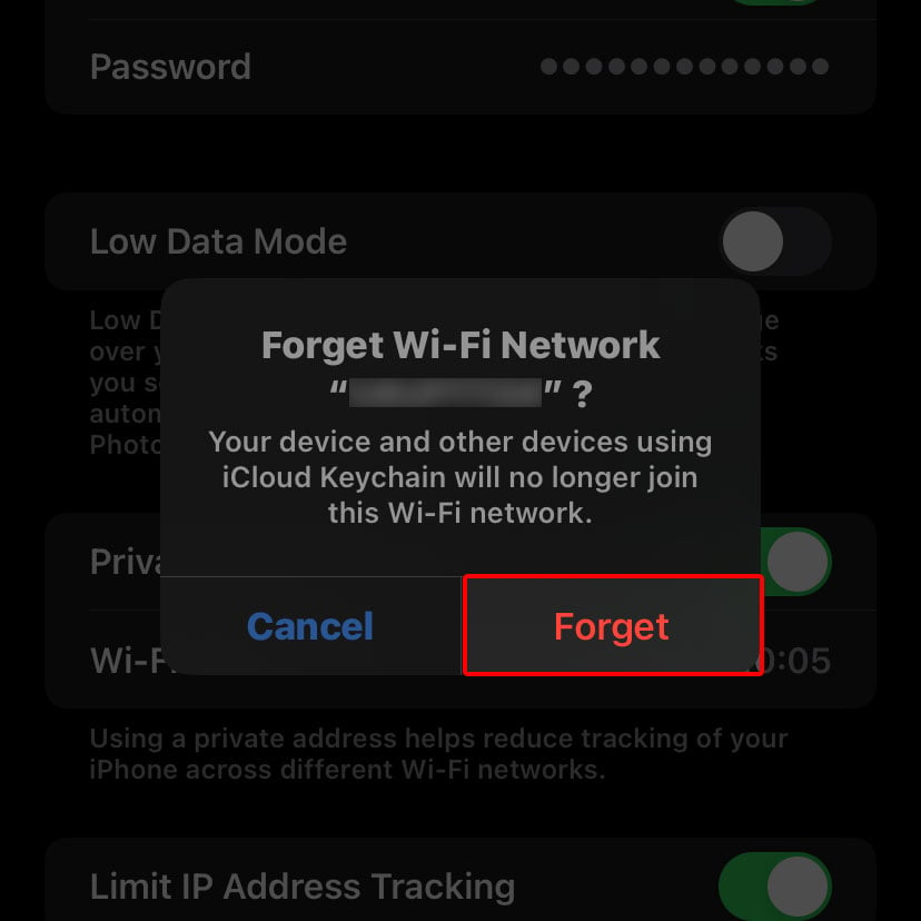 fix wifi problems iphone forget reconnect network