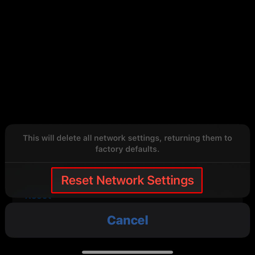 fix wifi problems iphone reset network settings