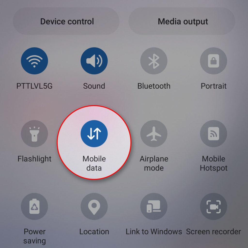 samsung galaxy mobile data icon