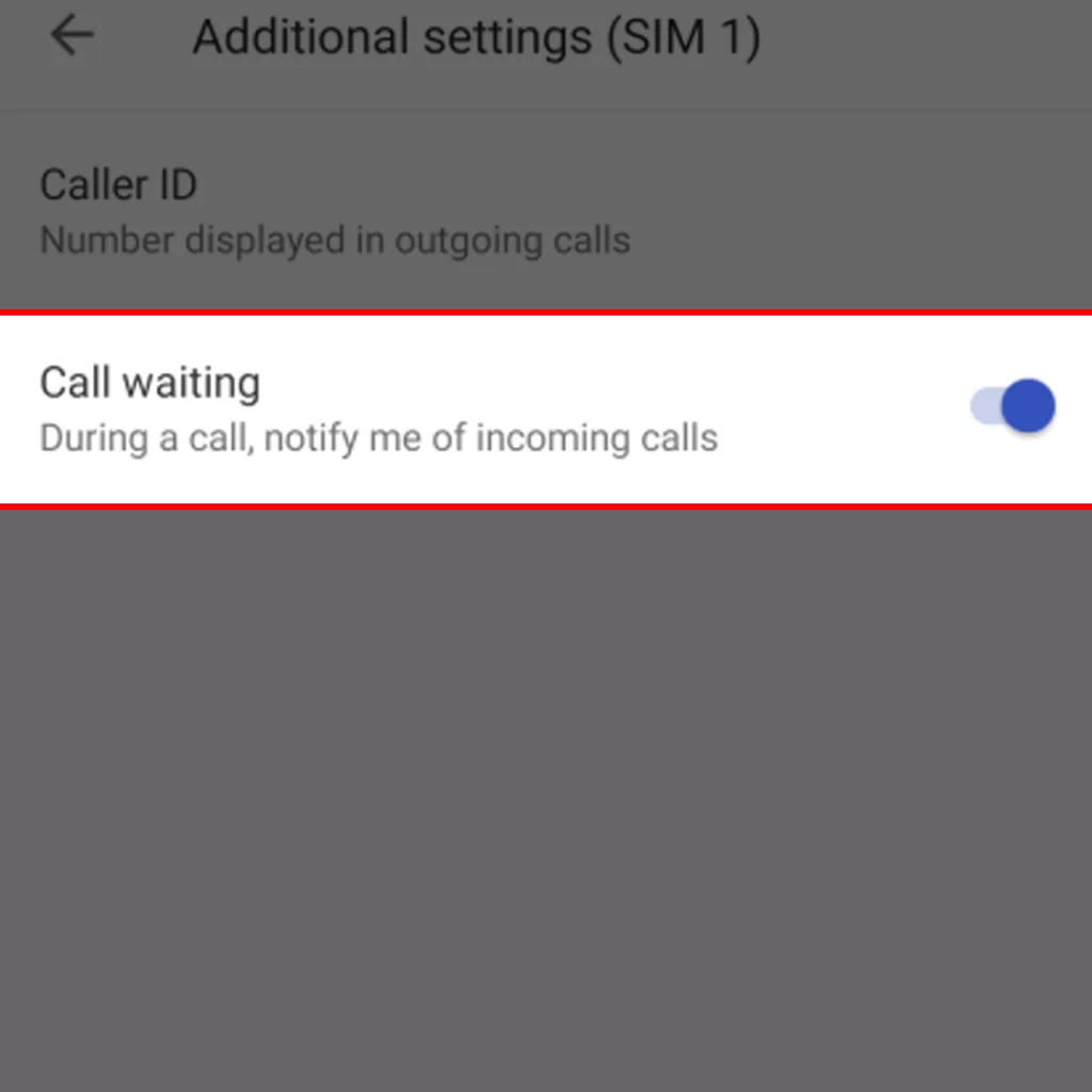 activate call waiting google pixel cw