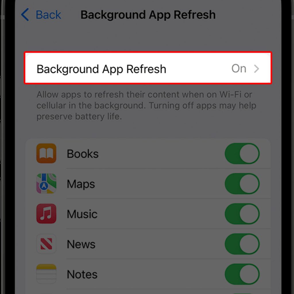 fix slow unresponsive iphone background app refresh