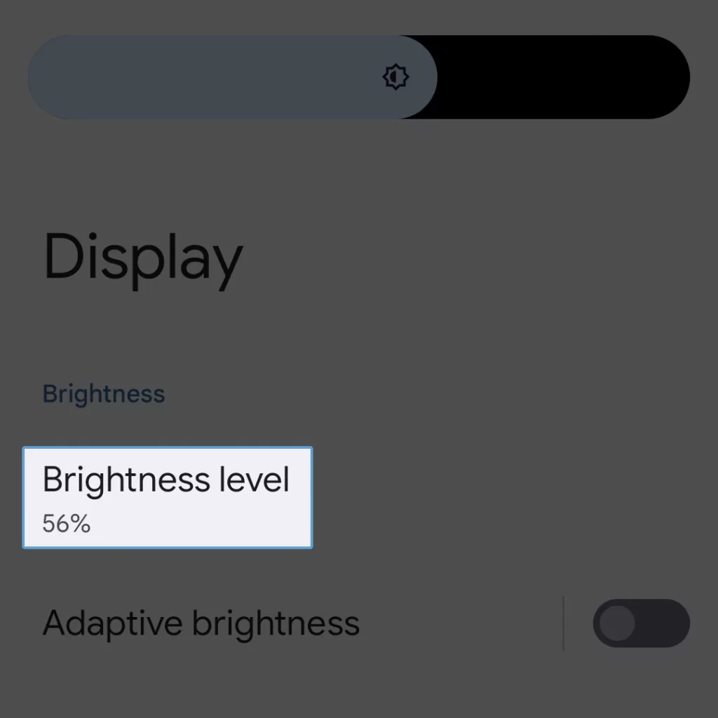google pixel adjust display brightness