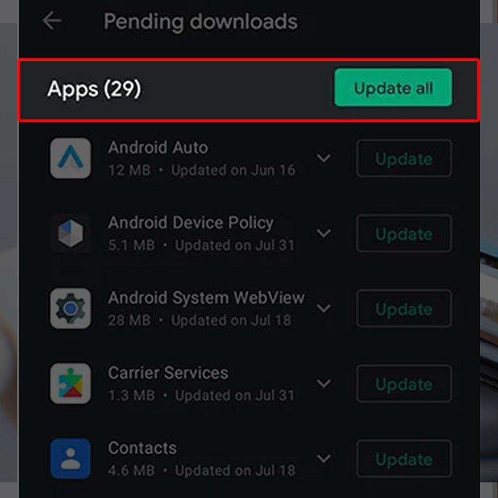 google pixel screen flickering restart update apps