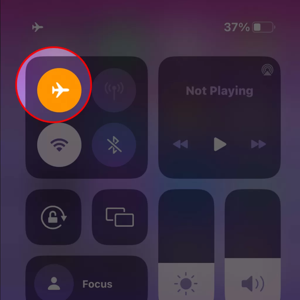 manually disconnect wifi iphone airplane mode
