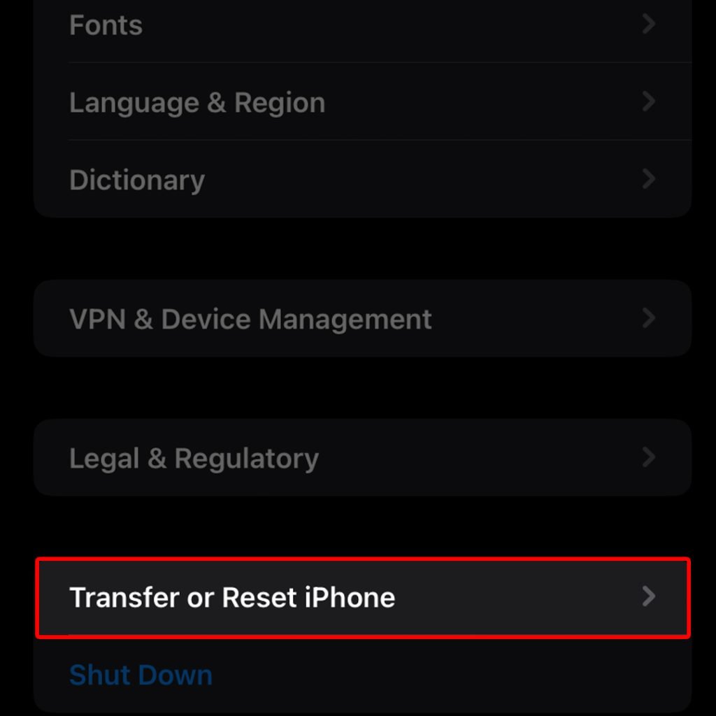 reset network settings iphone tori