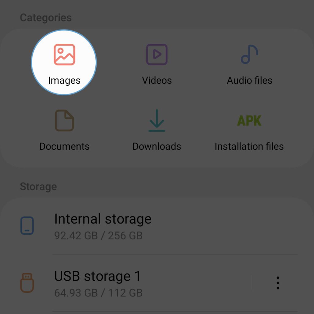 samsung galaxy my files icon images directory