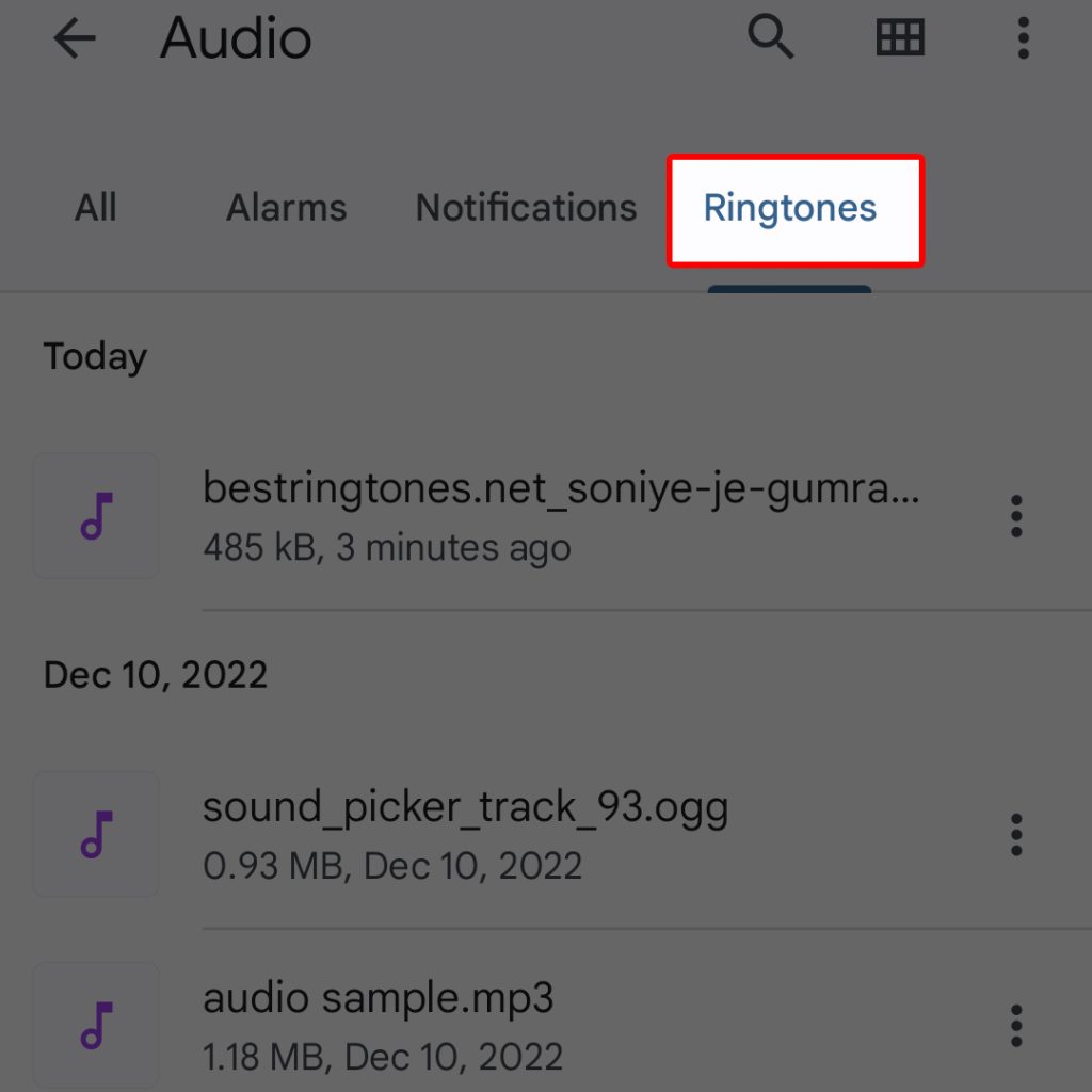 set song as ringtone google pixel move
