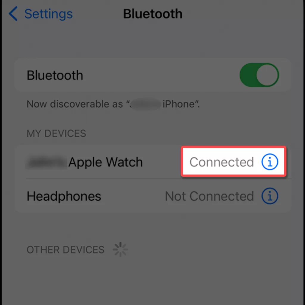 bluetooth not pairing mode iphone connected