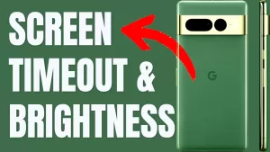 Long Screen Timeout Duration & High Screen Brightness on Google Pixel