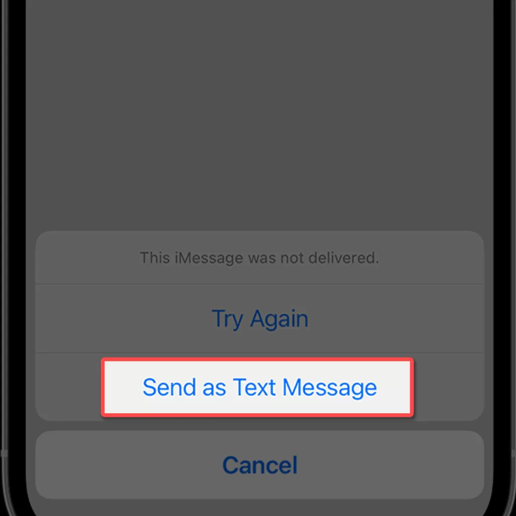 incorrect messaging app settings iphone 2