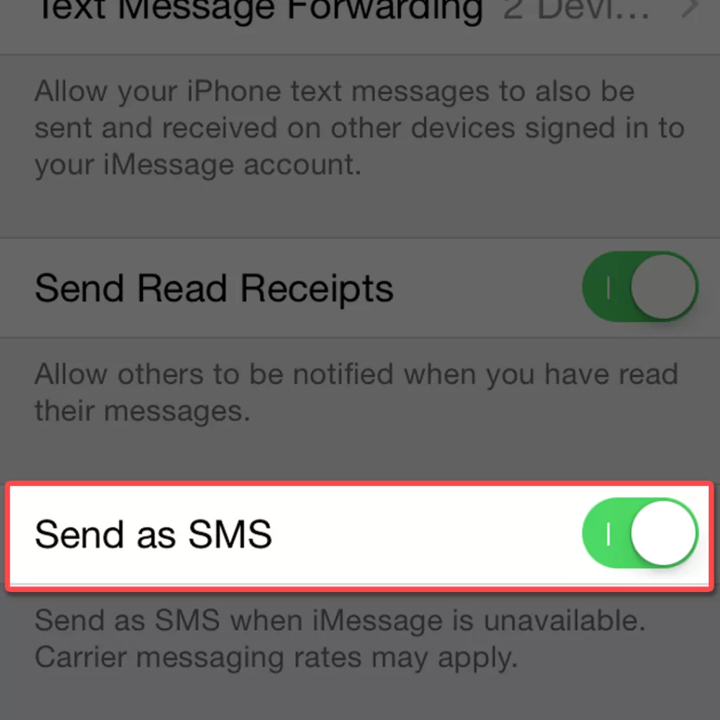 Incorrect Messaging App Settings causing Signal Problems on iPhone 4 incorrect messaging app settings iphone 3