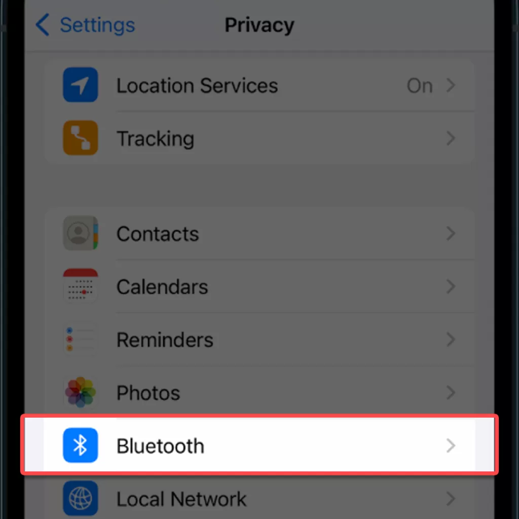 iphone apps no bluetooth access
