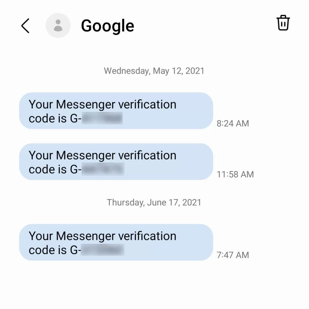 samsung galaxy 2 step verification text