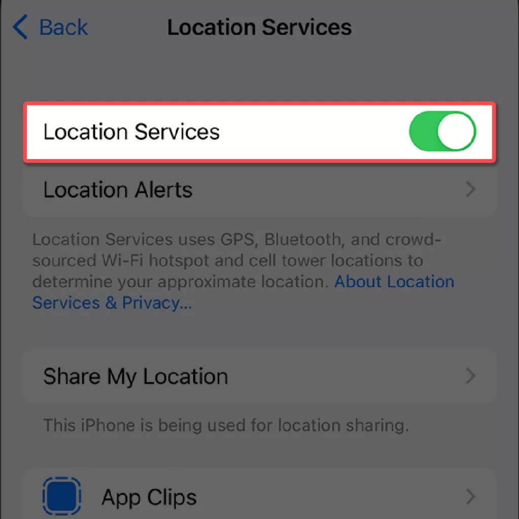 too many background apps iphone location services