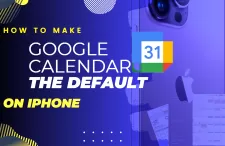 set google calendar default on iphone