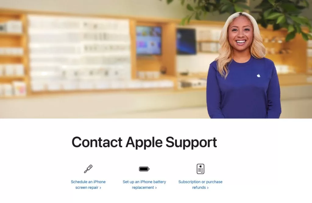 Contact Apple Support