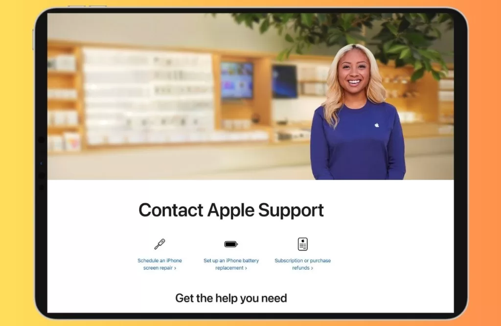 Contact Apple Support