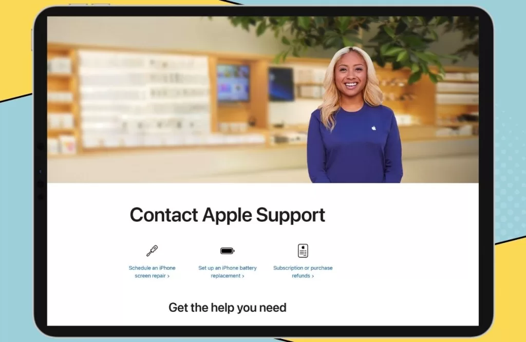 Contact Apple support