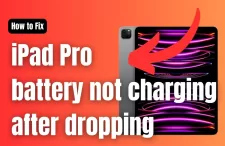 iPad Pro battery not charging after dropping